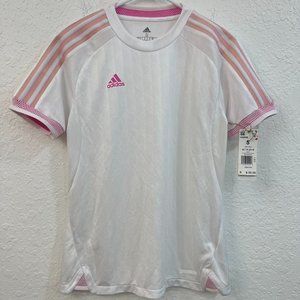 Adidas Women's Ultimate Training Soccer Jersey Heat Dry, White Size Small